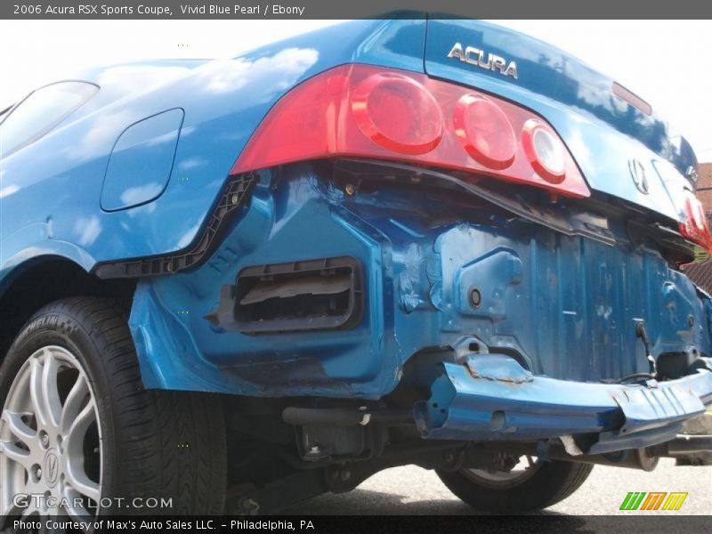 Vivid Blue Pearl / Ebony 2006 Acura RSX Sports Coupe
