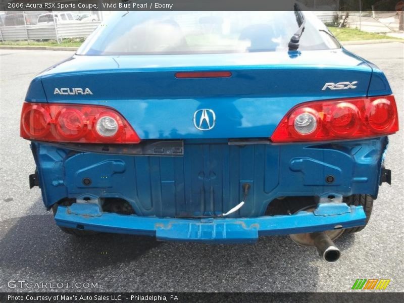 Vivid Blue Pearl / Ebony 2006 Acura RSX Sports Coupe