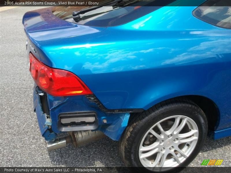 Vivid Blue Pearl / Ebony 2006 Acura RSX Sports Coupe