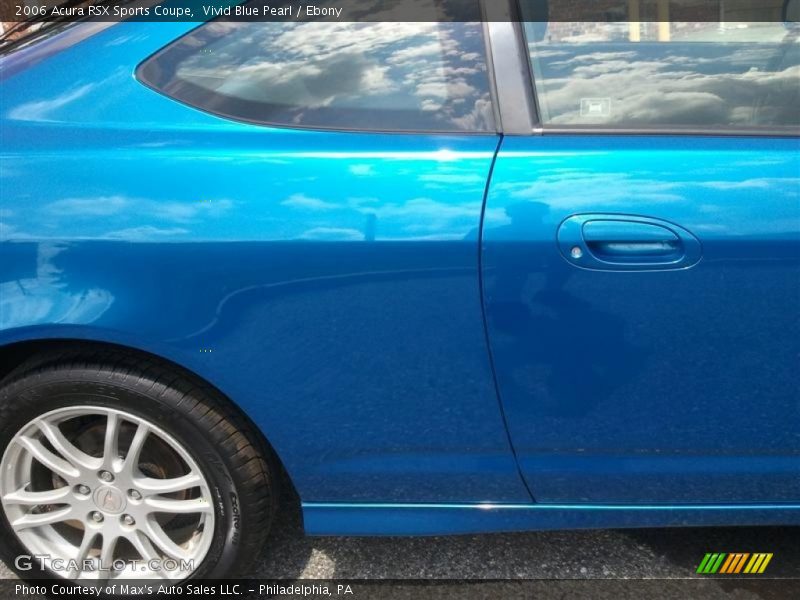 Vivid Blue Pearl / Ebony 2006 Acura RSX Sports Coupe