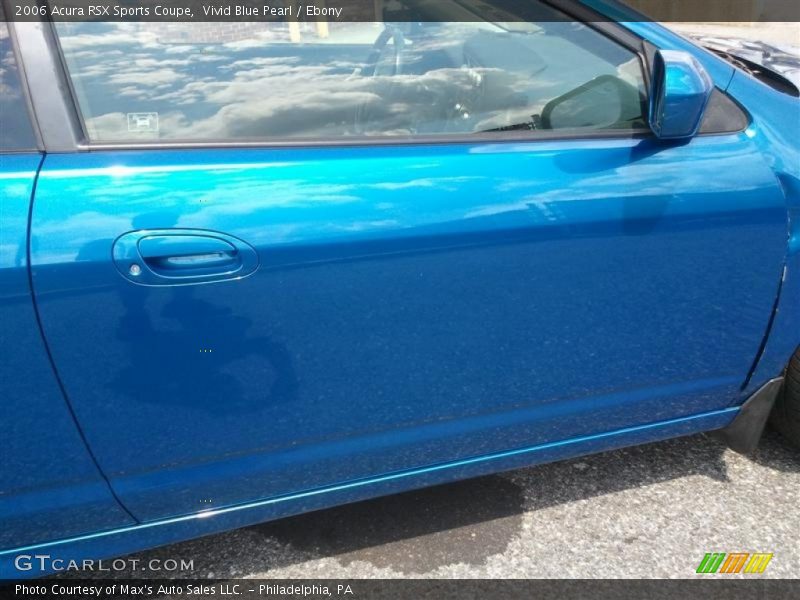 Vivid Blue Pearl / Ebony 2006 Acura RSX Sports Coupe