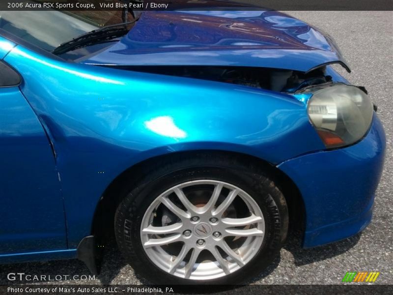Vivid Blue Pearl / Ebony 2006 Acura RSX Sports Coupe