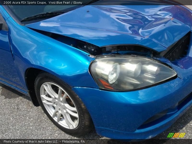 Vivid Blue Pearl / Ebony 2006 Acura RSX Sports Coupe