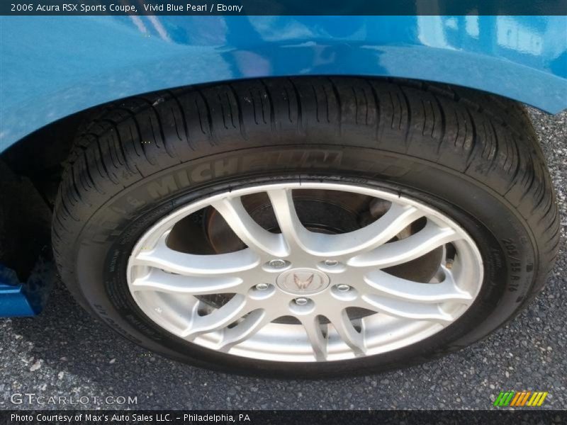 Vivid Blue Pearl / Ebony 2006 Acura RSX Sports Coupe