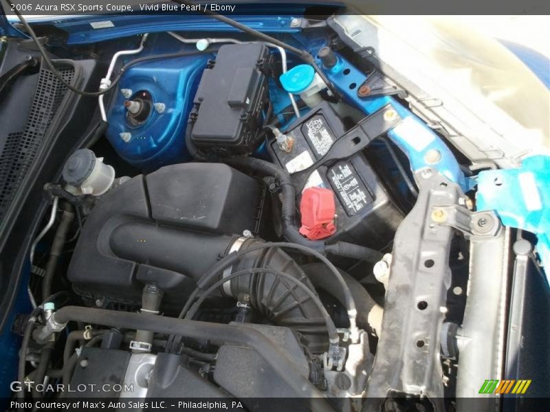 Vivid Blue Pearl / Ebony 2006 Acura RSX Sports Coupe
