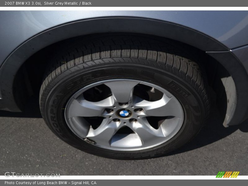 Silver Grey Metallic / Black 2007 BMW X3 3.0si