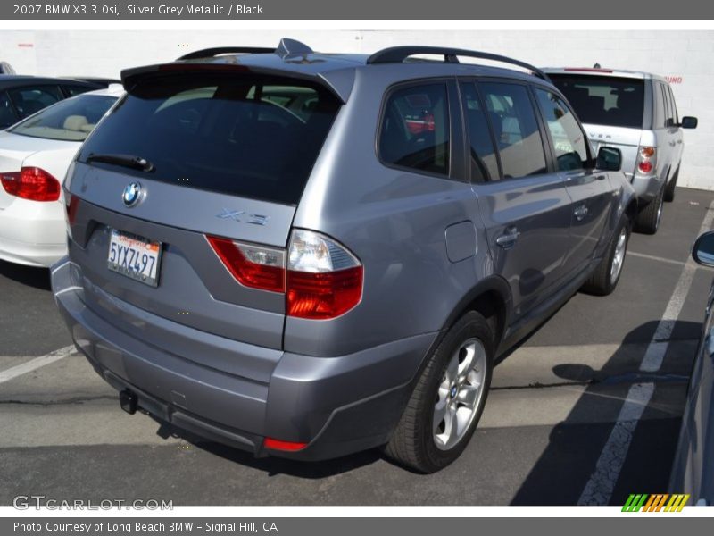 Silver Grey Metallic / Black 2007 BMW X3 3.0si
