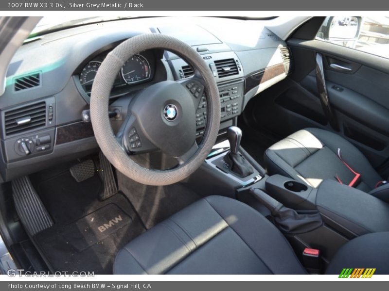 Silver Grey Metallic / Black 2007 BMW X3 3.0si