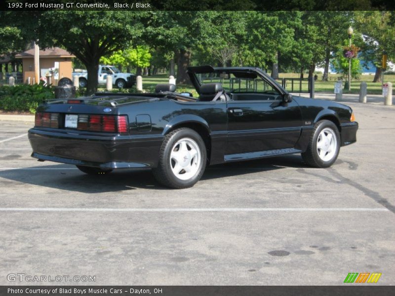 Black / Black 1992 Ford Mustang GT Convertible