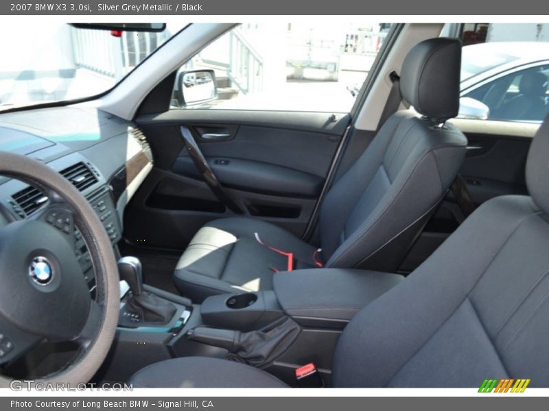 Silver Grey Metallic / Black 2007 BMW X3 3.0si