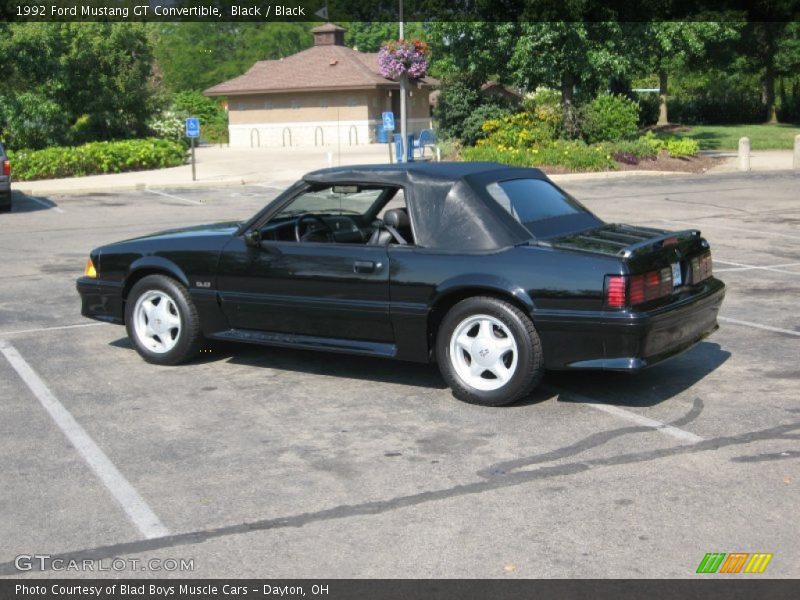 Black / Black 1992 Ford Mustang GT Convertible