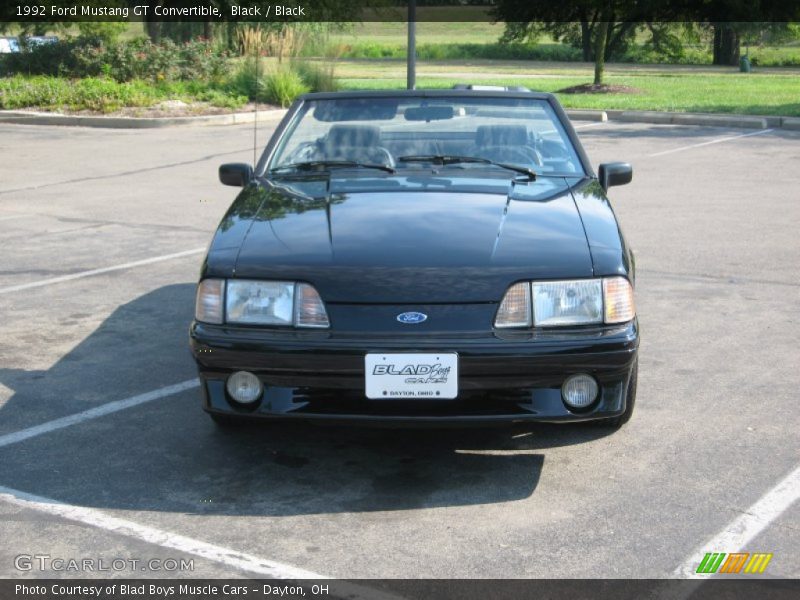 Black / Black 1992 Ford Mustang GT Convertible