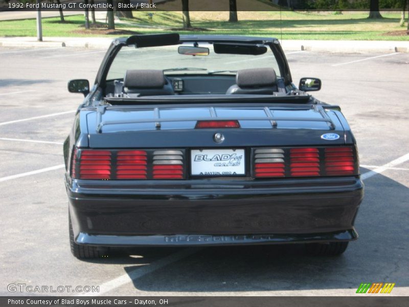 Black / Black 1992 Ford Mustang GT Convertible