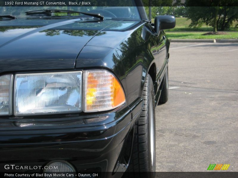 Black / Black 1992 Ford Mustang GT Convertible