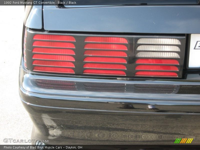 Black / Black 1992 Ford Mustang GT Convertible
