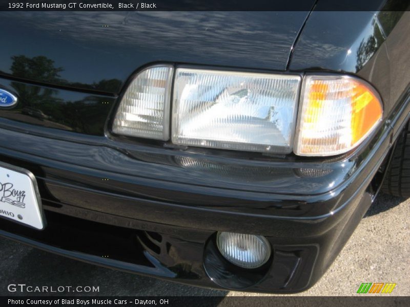 Black / Black 1992 Ford Mustang GT Convertible