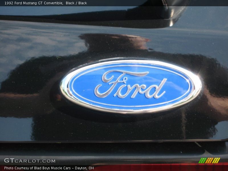 Black / Black 1992 Ford Mustang GT Convertible