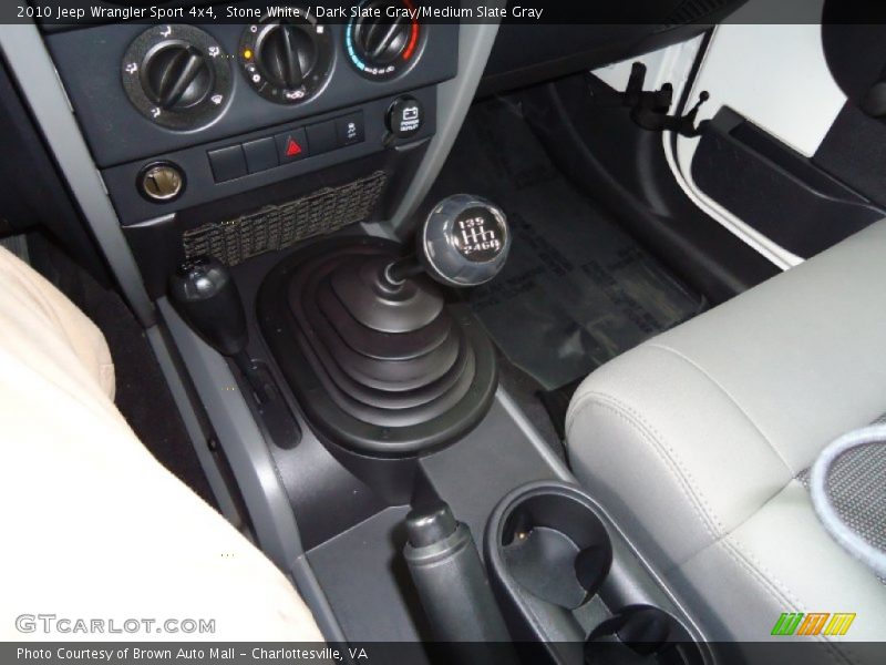 Stone White / Dark Slate Gray/Medium Slate Gray 2010 Jeep Wrangler Sport 4x4