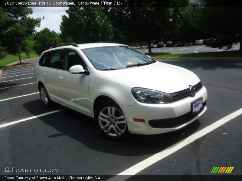 Candy White / Titan Black 2010 Volkswagen Jetta TDI SportWagen