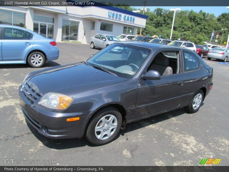 Stormy Gray / Gray 2005 Hyundai Accent GLS Coupe