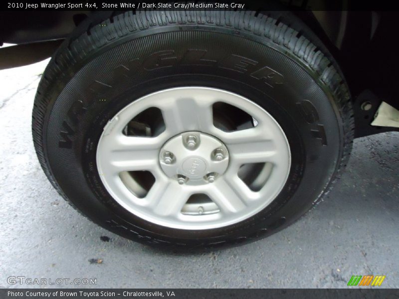 Stone White / Dark Slate Gray/Medium Slate Gray 2010 Jeep Wrangler Sport 4x4