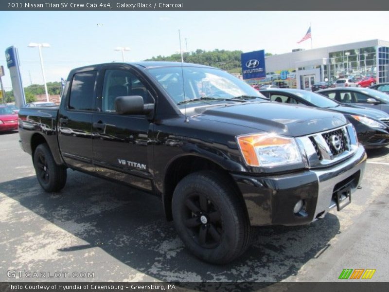 Galaxy Black / Charcoal 2011 Nissan Titan SV Crew Cab 4x4