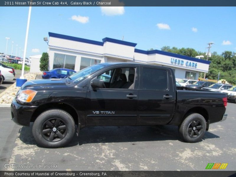 Galaxy Black / Charcoal 2011 Nissan Titan SV Crew Cab 4x4
