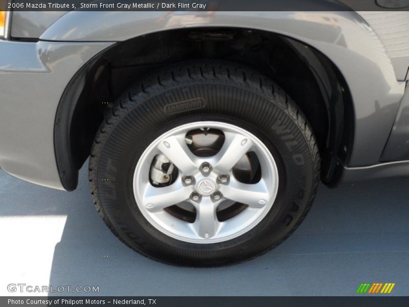 Storm Front Gray Metallic / Dark Flint Gray 2006 Mazda Tribute s