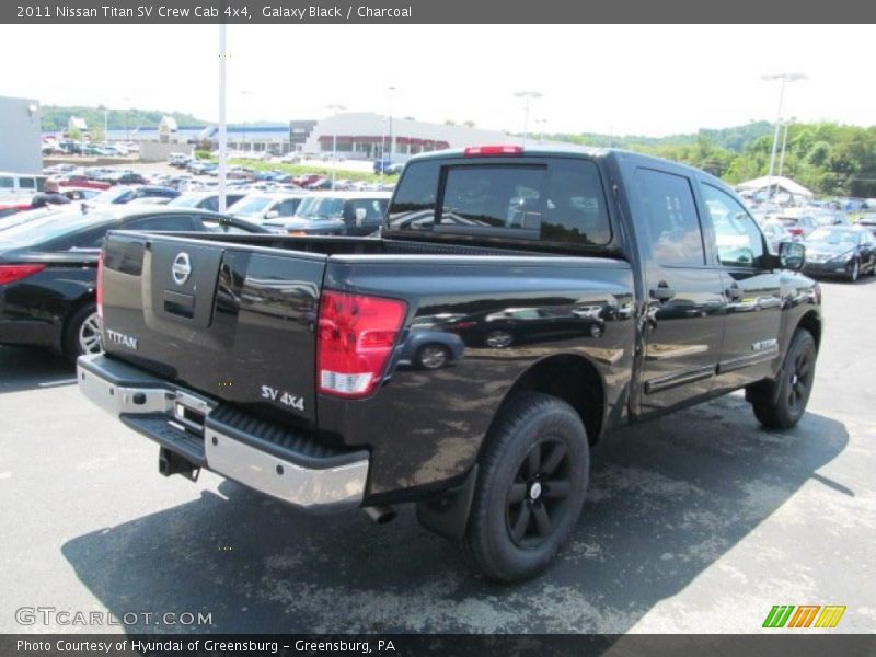 Galaxy Black / Charcoal 2011 Nissan Titan SV Crew Cab 4x4