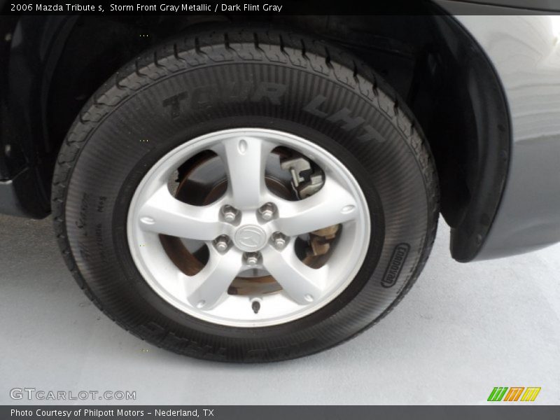 Storm Front Gray Metallic / Dark Flint Gray 2006 Mazda Tribute s