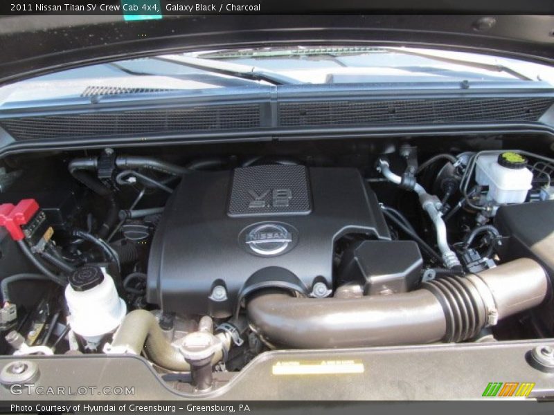 Galaxy Black / Charcoal 2011 Nissan Titan SV Crew Cab 4x4
