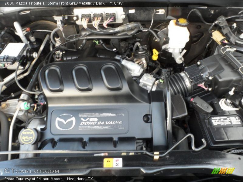 Storm Front Gray Metallic / Dark Flint Gray 2006 Mazda Tribute s