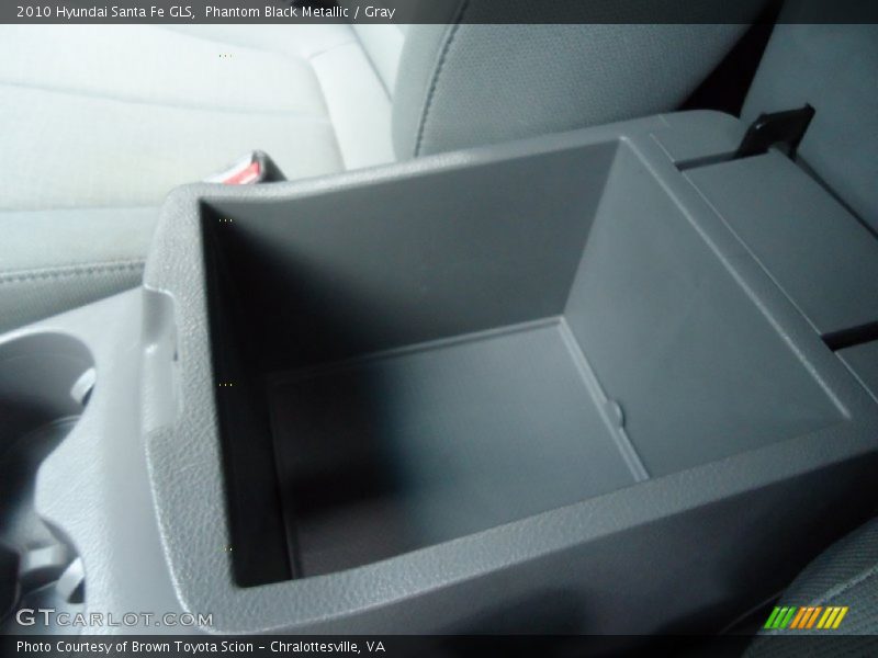 Phantom Black Metallic / Gray 2010 Hyundai Santa Fe GLS
