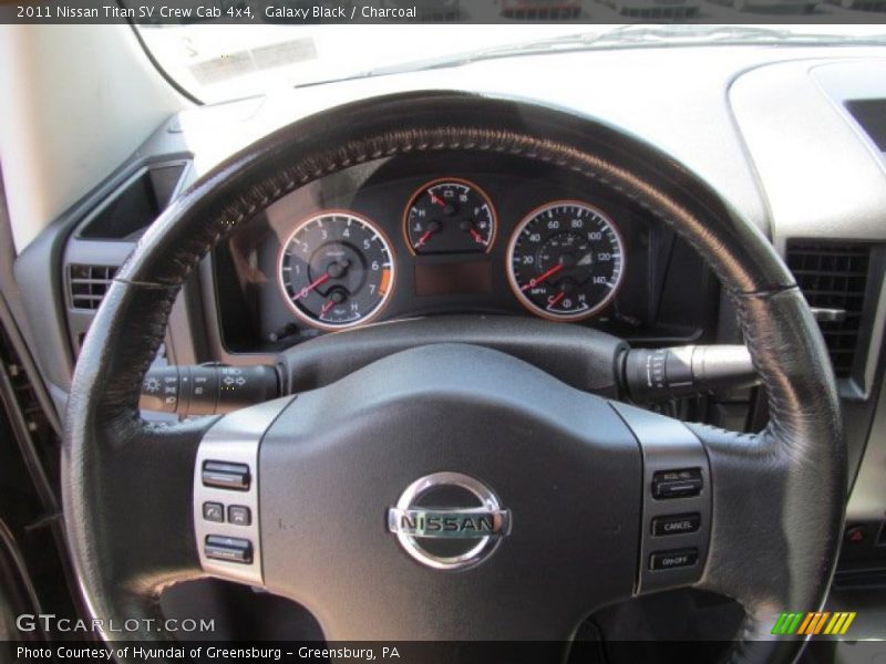 Galaxy Black / Charcoal 2011 Nissan Titan SV Crew Cab 4x4