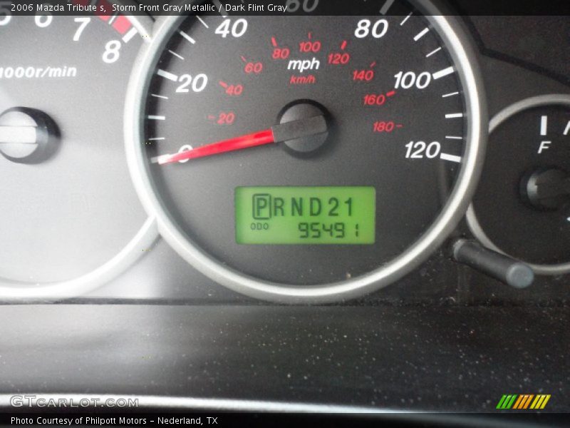 Storm Front Gray Metallic / Dark Flint Gray 2006 Mazda Tribute s