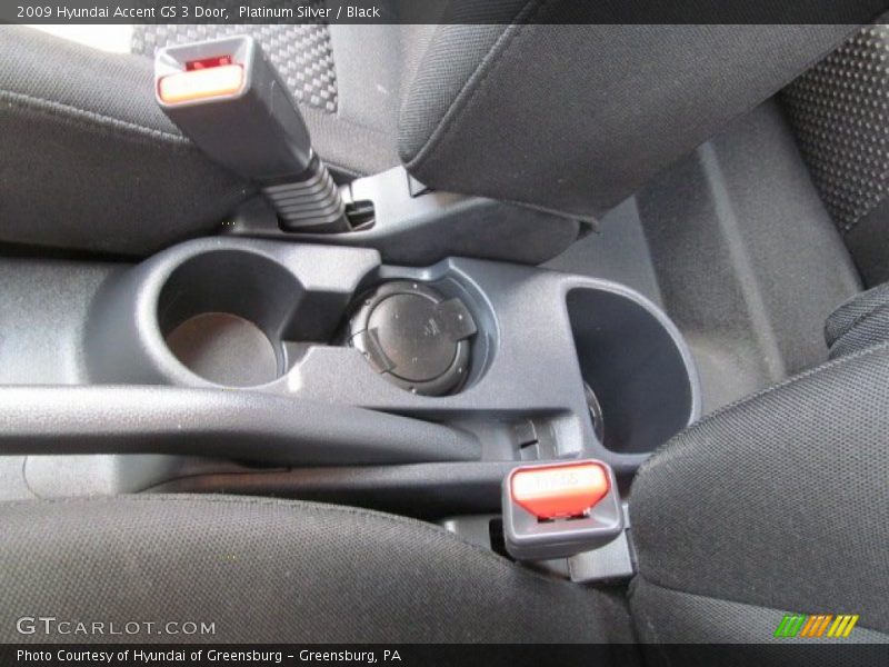 Platinum Silver / Black 2009 Hyundai Accent GS 3 Door