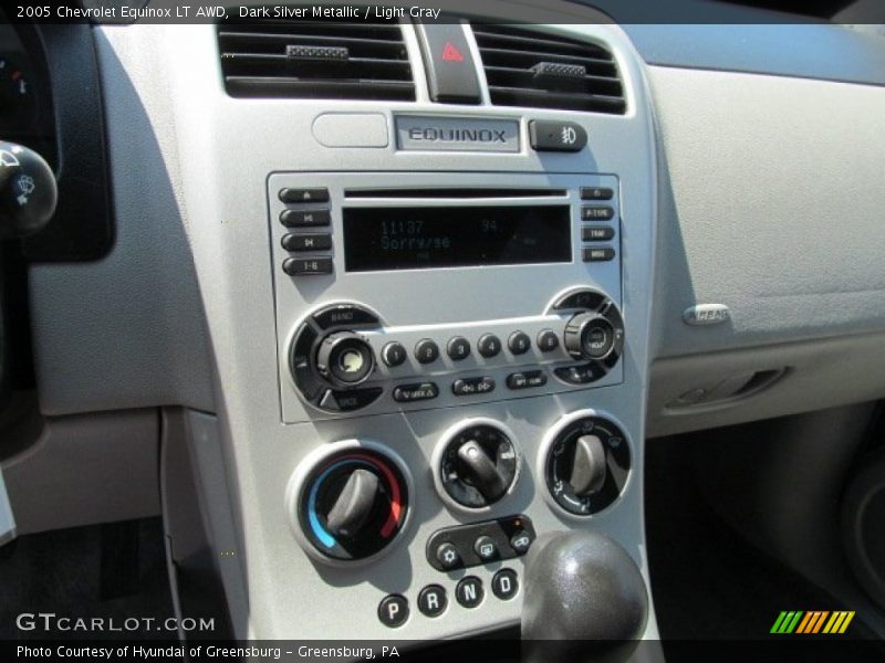 Controls of 2005 Equinox LT AWD