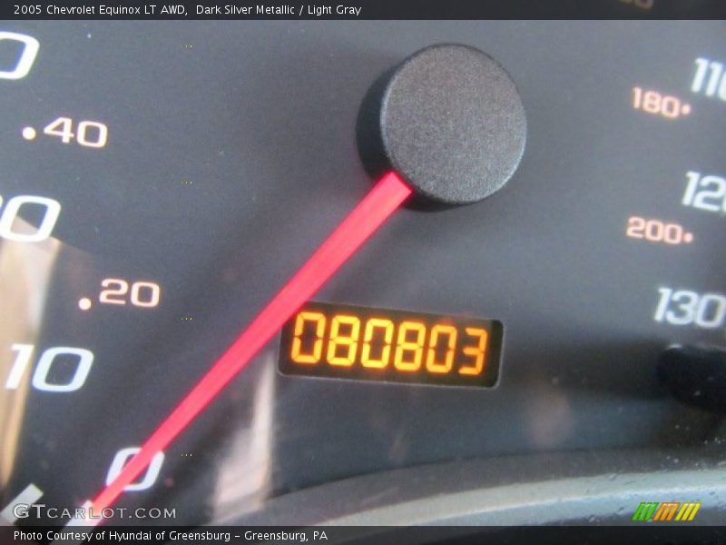Dark Silver Metallic / Light Gray 2005 Chevrolet Equinox LT AWD