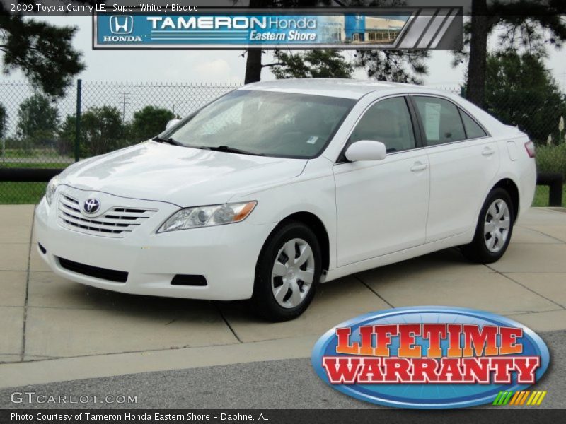 Super White / Bisque 2009 Toyota Camry LE