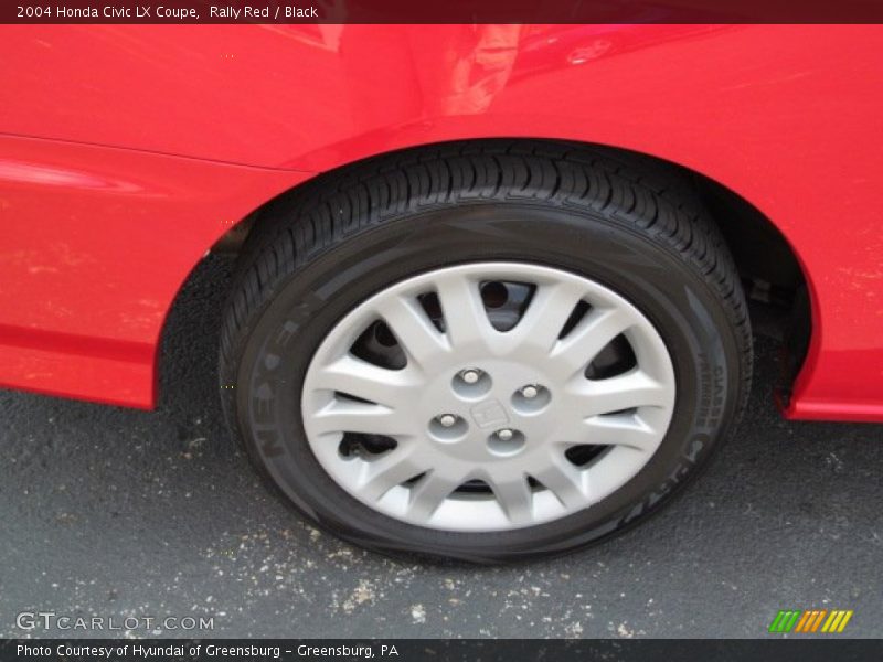 Rally Red / Black 2004 Honda Civic LX Coupe