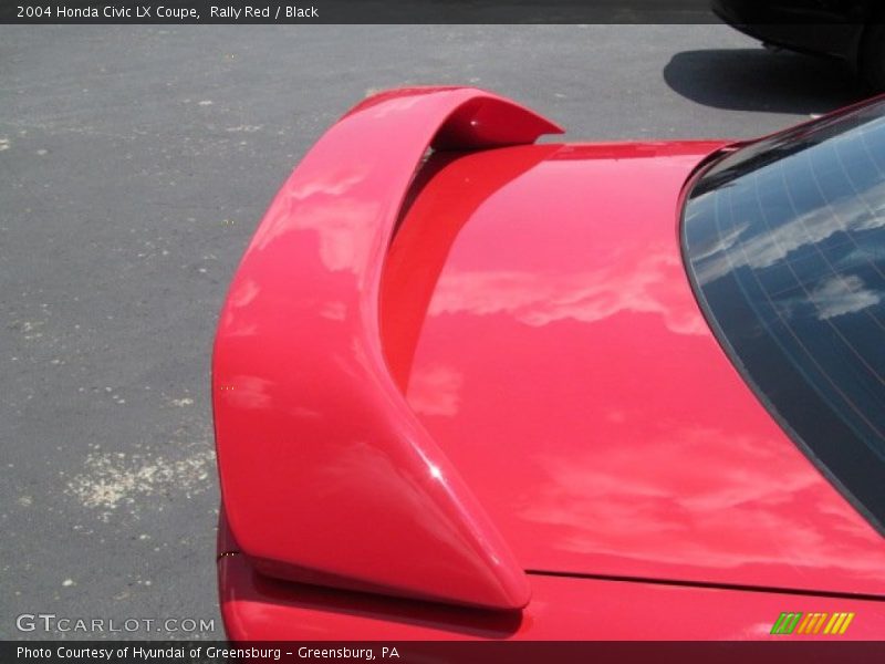 Rally Red / Black 2004 Honda Civic LX Coupe