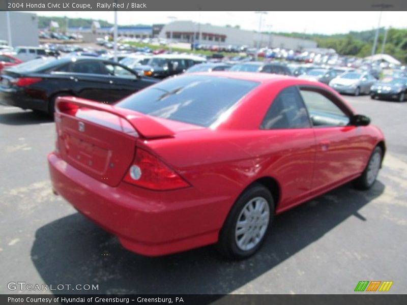 Rally Red / Black 2004 Honda Civic LX Coupe