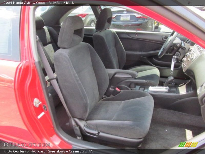 Rally Red / Black 2004 Honda Civic LX Coupe