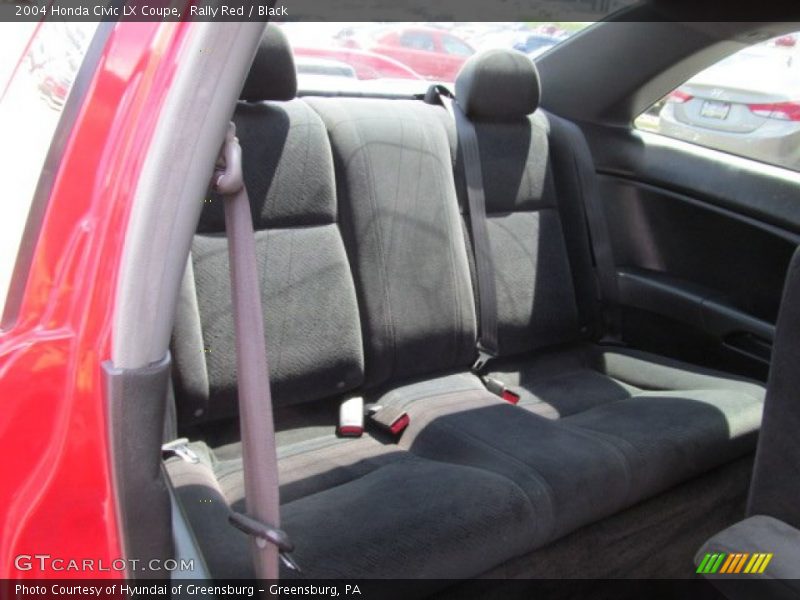 Rally Red / Black 2004 Honda Civic LX Coupe