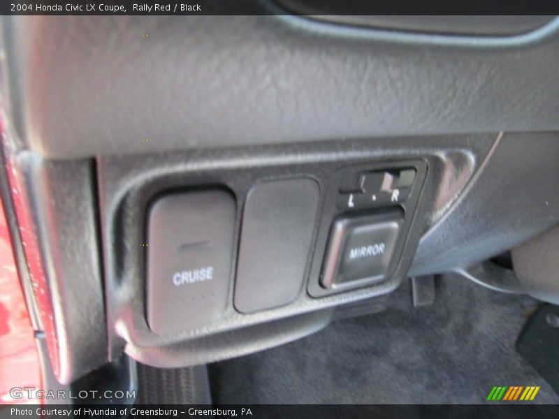 Rally Red / Black 2004 Honda Civic LX Coupe