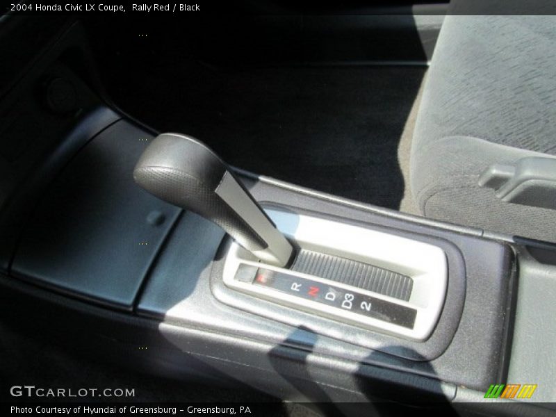 Rally Red / Black 2004 Honda Civic LX Coupe