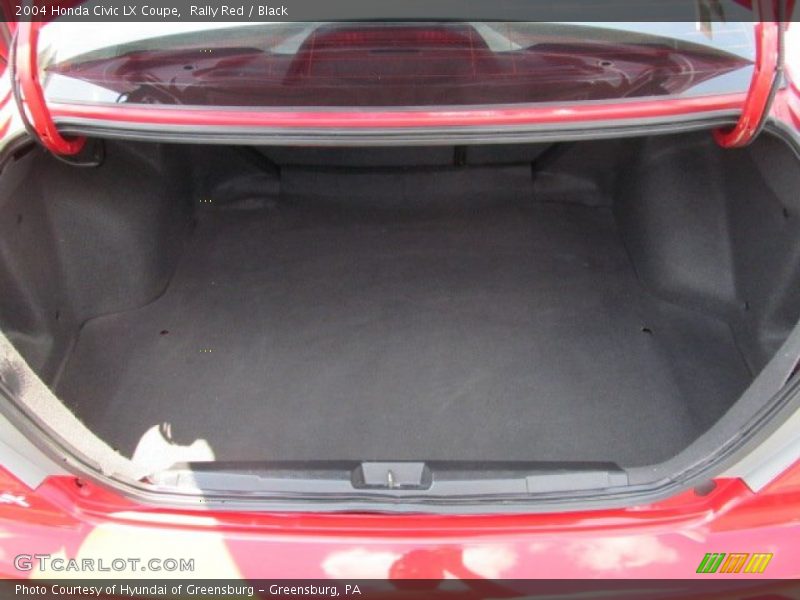 Rally Red / Black 2004 Honda Civic LX Coupe