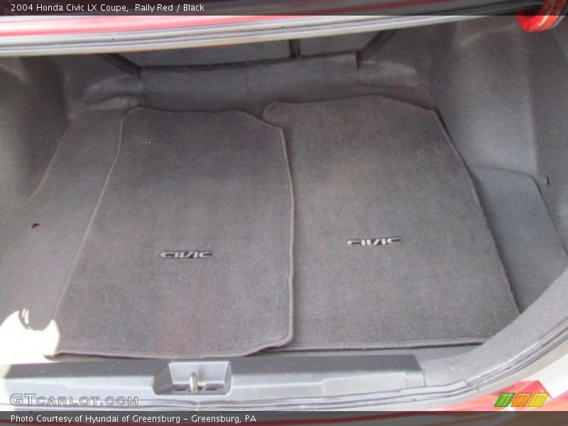 Rally Red / Black 2004 Honda Civic LX Coupe