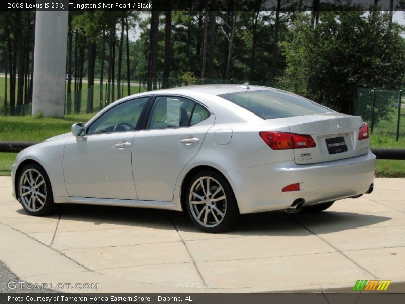 Tungsten Silver Pearl / Black 2008 Lexus IS 250