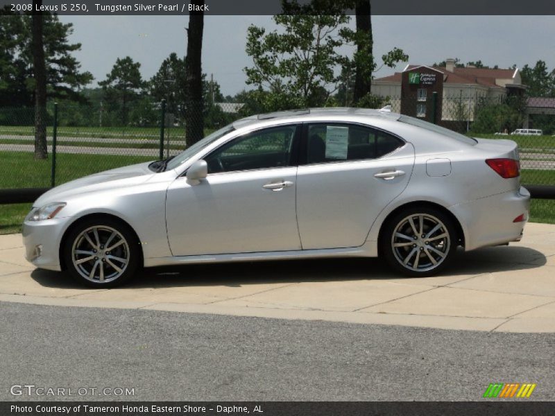Tungsten Silver Pearl / Black 2008 Lexus IS 250